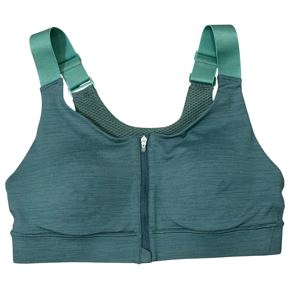 Outdoor Voices Powerhouse Bra (SM- B/C Cup) Zip Front Wide Strap High Impact